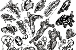 ironman fly tattoo idea