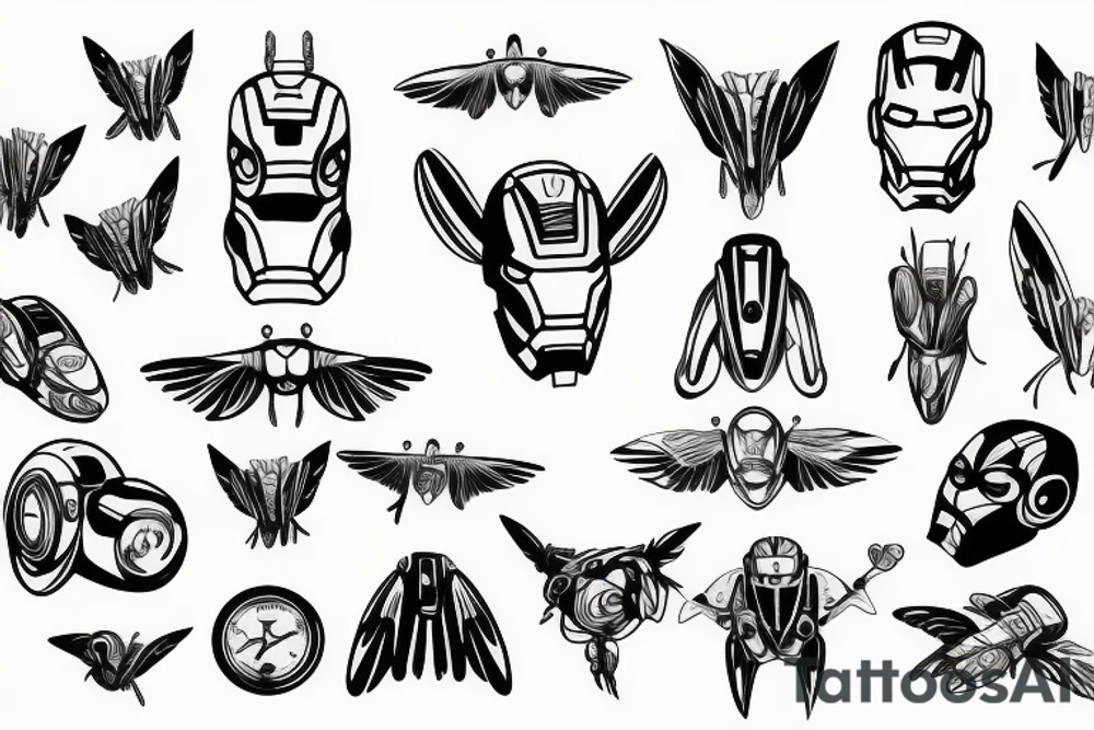 ironman fly tattoo idea