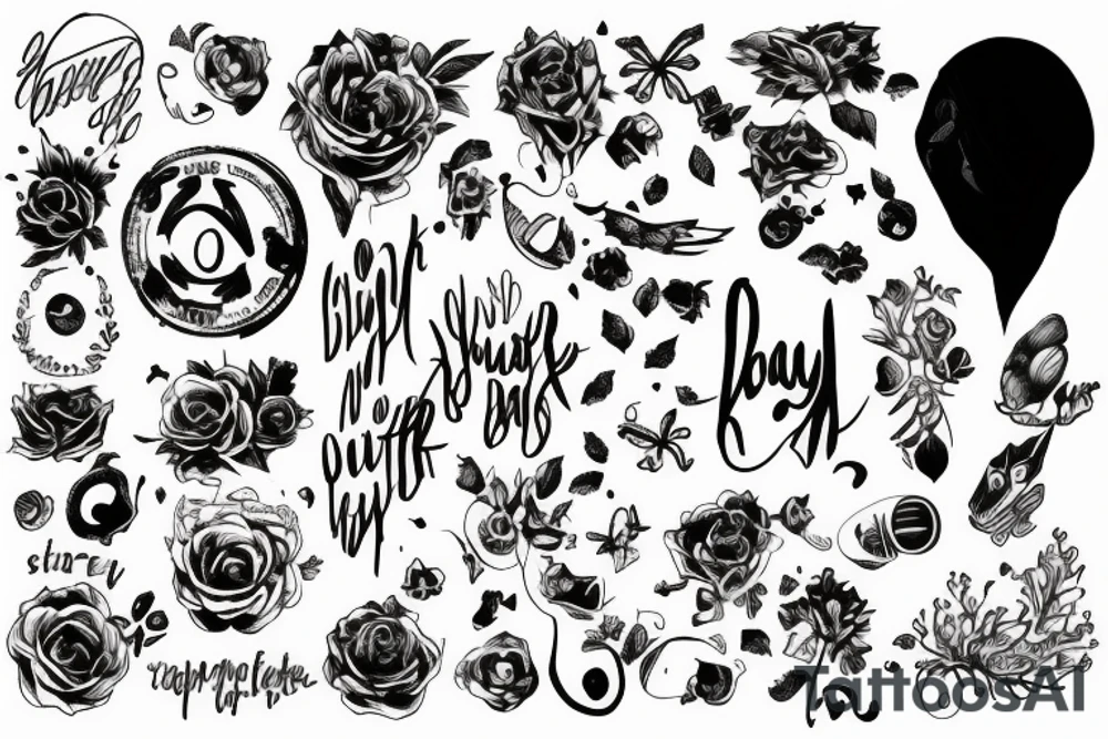 beautiful but messy ,big but empty ,dark but Simple tattoo idea