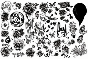 beautiful but messy ,big but empty ,dark but Simple tattoo idea