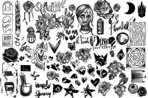 beautiful but messy ,big but empty ,dark but Simple tattoo idea