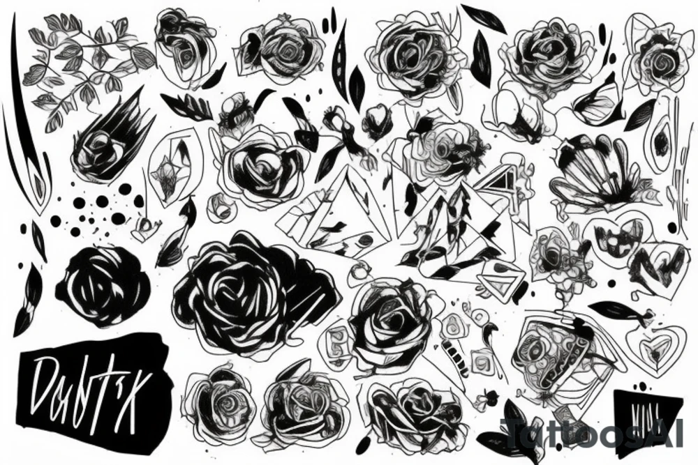 beautiful but messy ,big but empty ,dark but Simple tattoo idea