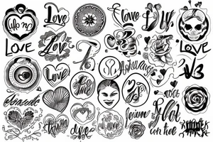 love from a long distance tattoo idea