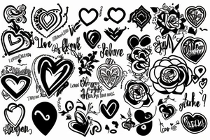 love from a long distance tattoo idea