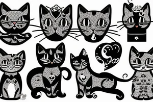 Kitty cat tattoo idea