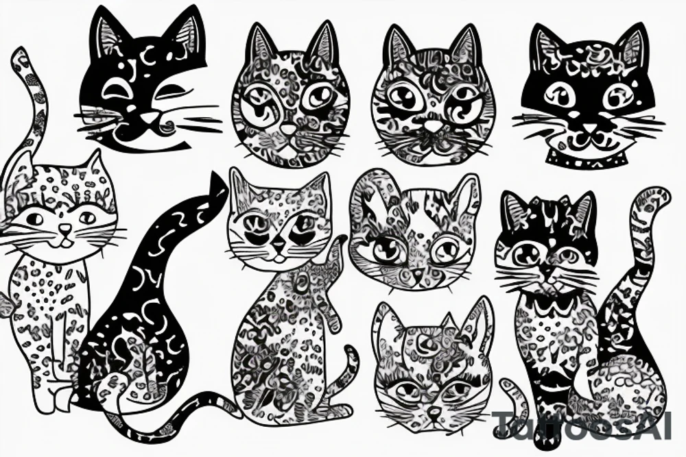 Kitty cat tattoo idea
