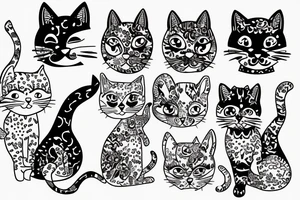 Kitty cat tattoo idea