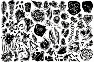 beautiful but messy ,big but empty ,dark but Simple for arm tattoo idea