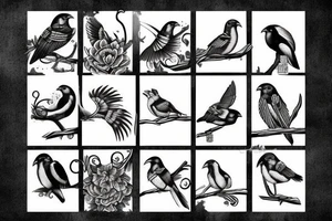 Large bird with 11 tattoo idea