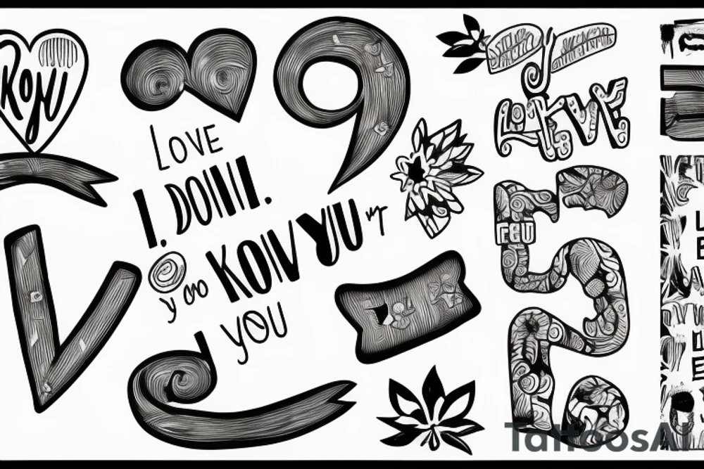 I love you, but you don't know tattoo idea