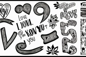 I love you, but you don't know tattoo idea