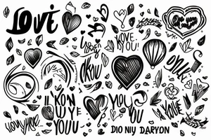 I love you, but you don't know tattoo idea