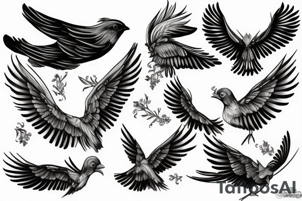 wingspread bird tattoo idea