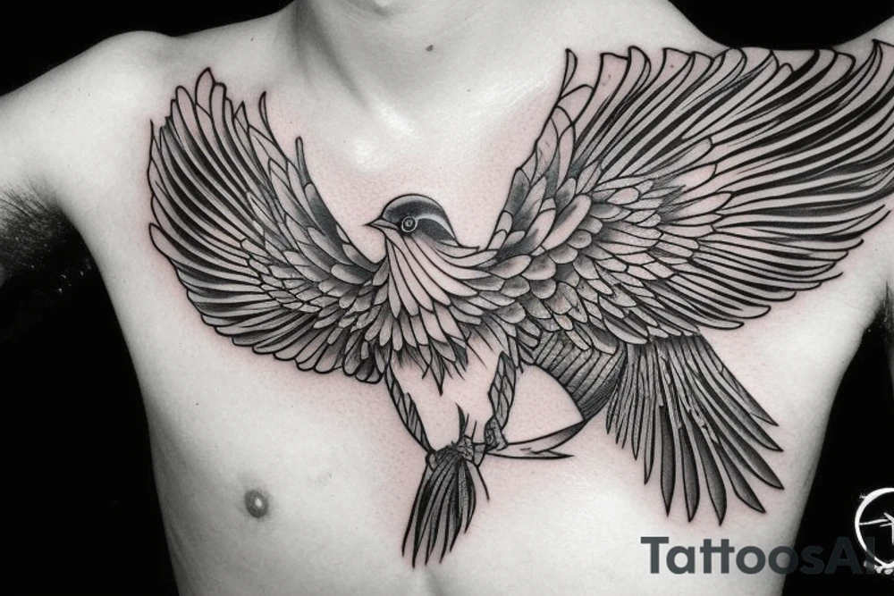 wingspread bird tattoo idea