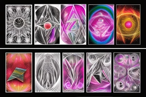 Fractal with dispersion pink floyd dark side of the moon cover in the middle tattoo idea