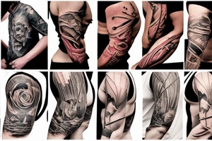 torn muscles tattoo idea