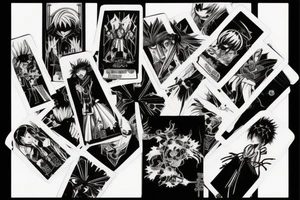 tokyo ghoul, kaneki, tarot card tattoo idea