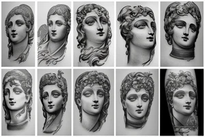 roman statue tattoo idea