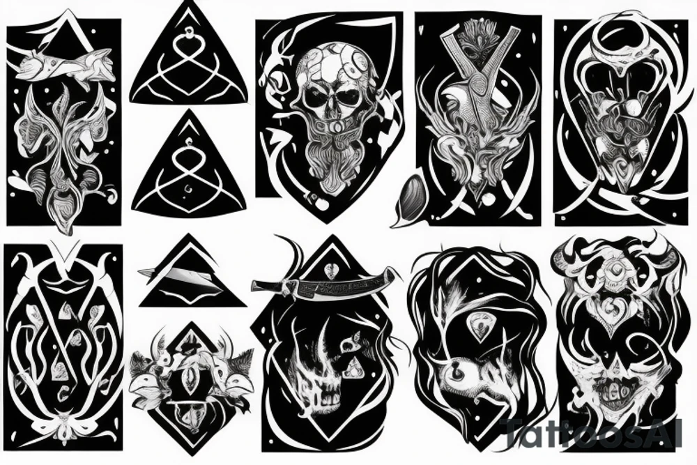 Knife tattoo idea