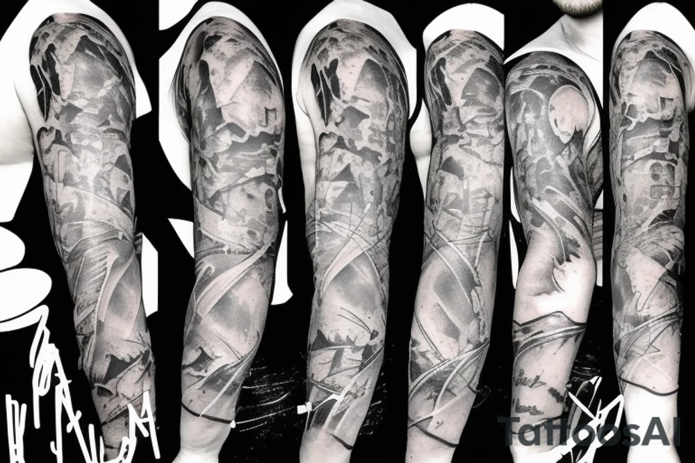 torn arm muscles tattoo idea