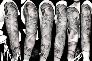torn arm muscles tattoo idea