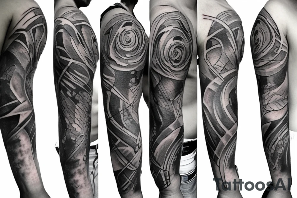 torn arm muscles tattoo idea