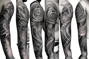 torn arm muscles tattoo idea