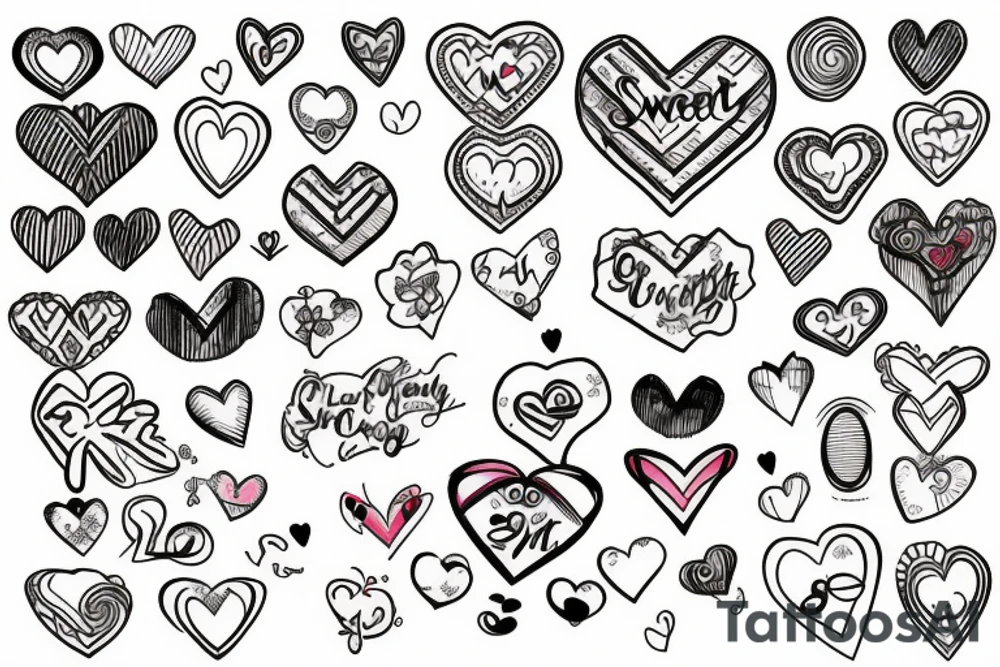 sweet heart tattoo idea