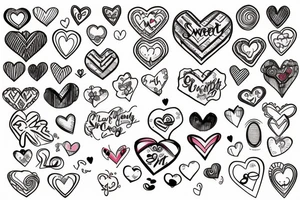 sweet heart tattoo idea