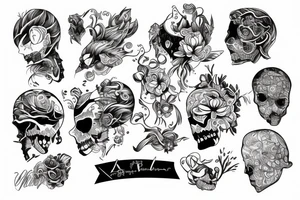 behind skin tattoo idea
