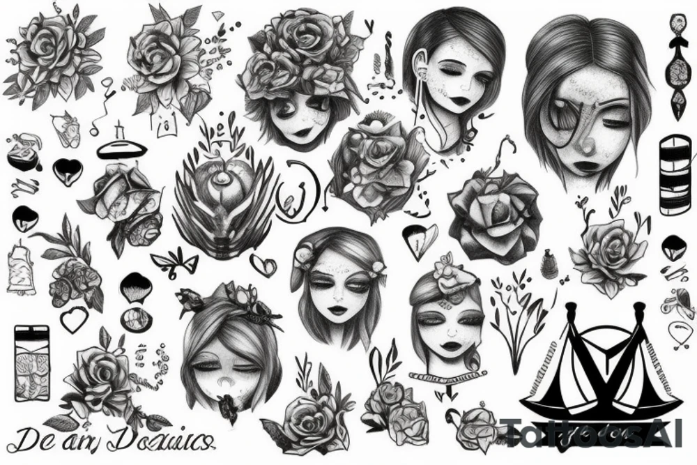 Dear in woods tattoo idea