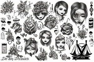 Dear in woods tattoo idea
