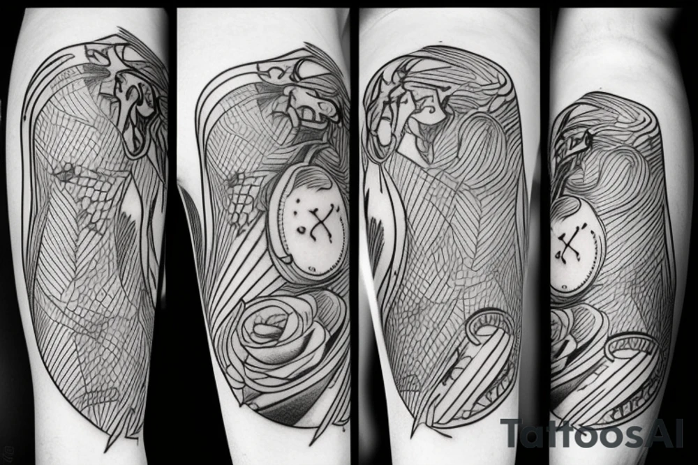 thunder and lightning tattoo idea