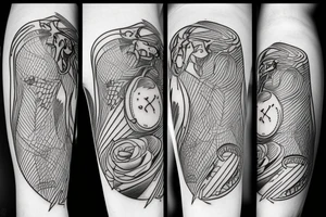 thunder and lightning tattoo idea
