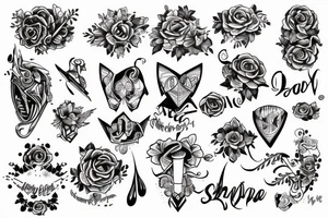 a code writeen on paper tattoo idea