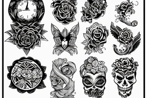 a code writeen on paper tattoo idea