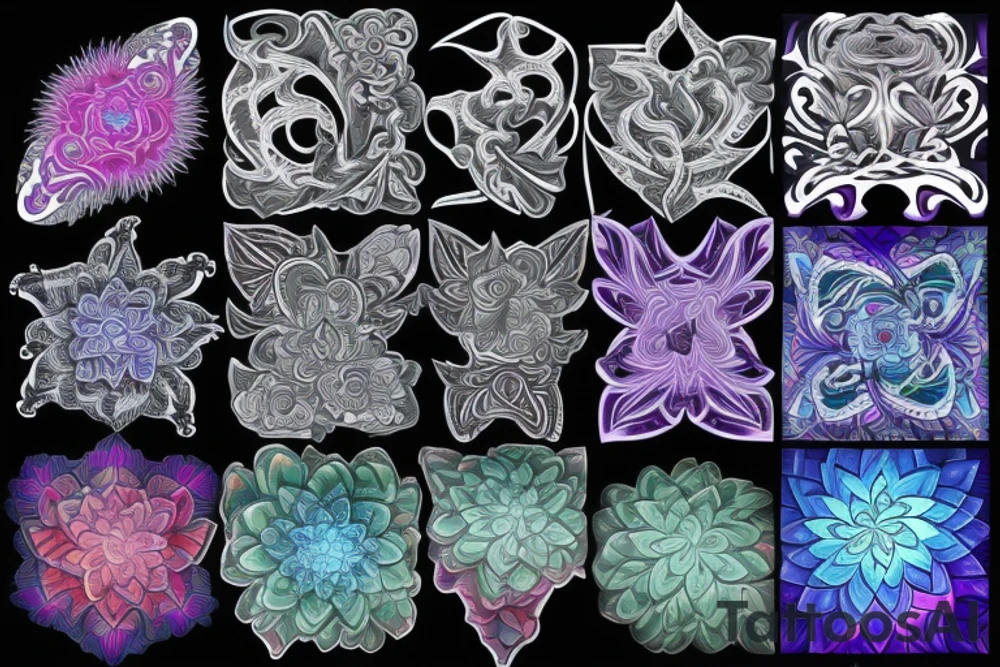 LSD fractal tattoo idea