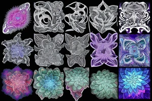 LSD fractal tattoo idea