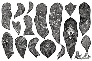 mahsa amini tattoo idea