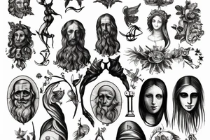 da Vinci  as devil tattoo idea