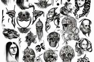da Vinci  as devil tattoo idea