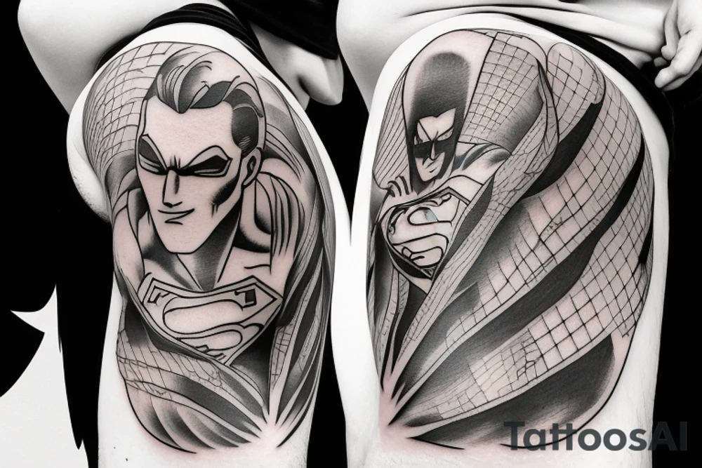 Super Man Flight tattoo idea