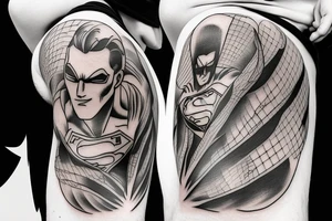 Super Man Flight tattoo idea