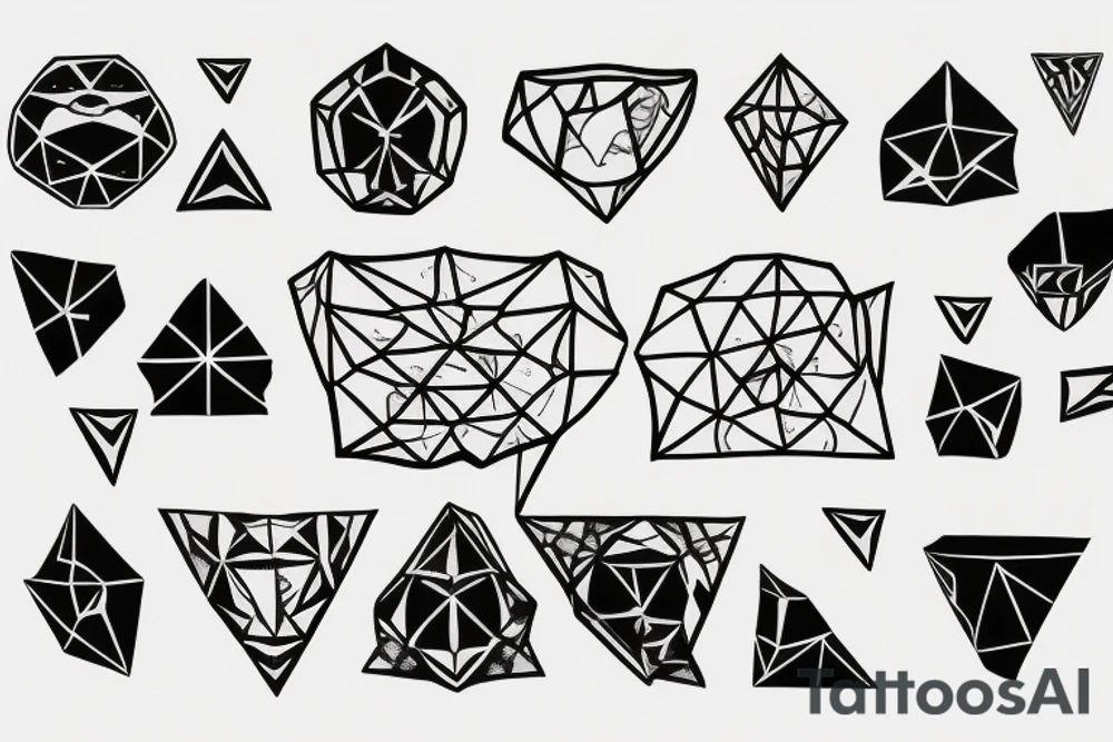 Diamond tattoo idea