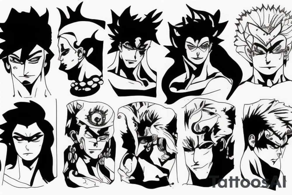 Jojo bizarre adventure tattoo idea