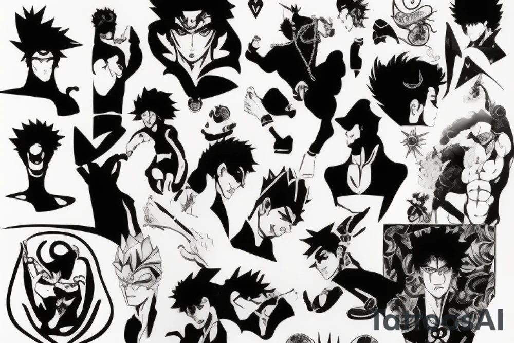 Jojo bizarre adventure tattoo idea
