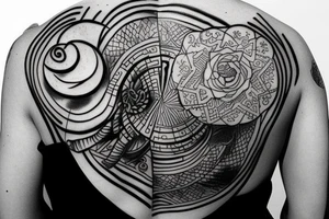 yin yang on turtle back tattoo idea