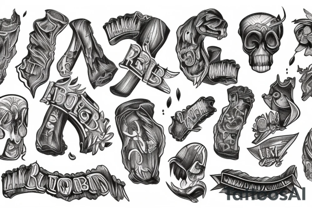 Text on ribs tattoo idea