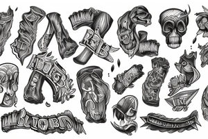 Text on ribs tattoo idea