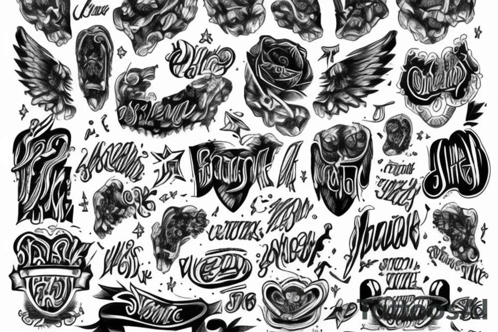 Text on ribs tattoo idea